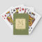 Custom Monogram Frame Pattern playing cards