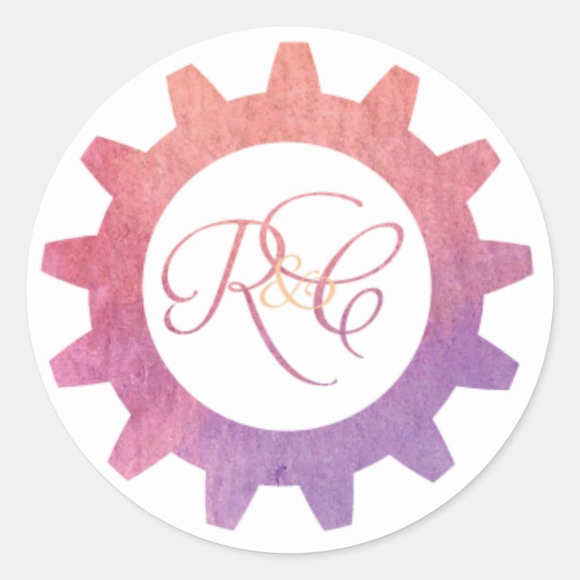 Custom Monogram Gear Sticker (Front)