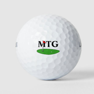 Custom monogram golf ball gift for golfers