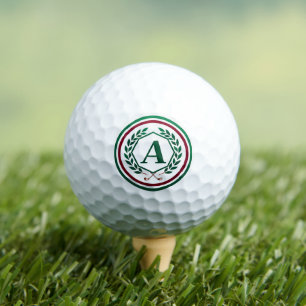 Custom Monogram Golf Ball Personalized "A"