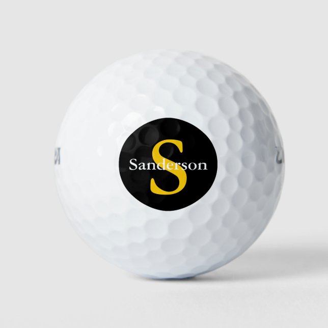 Custom Monogram Golf Balls (Front)