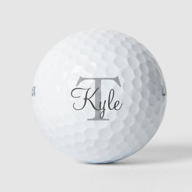 Custom Monogram Golf Balls| Initials|Name Balls (Front)