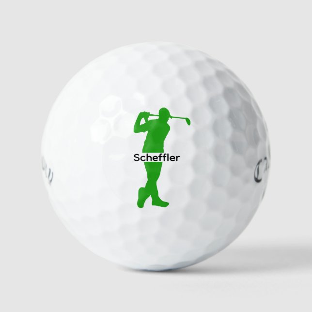 Custom Monogram Golf Balls - Personalised Name (Front)