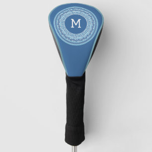 Custom Monogram Greek Pattern Golf Head Cover