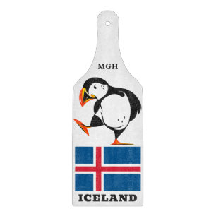 Custom Monogram Iceland Cutting Board