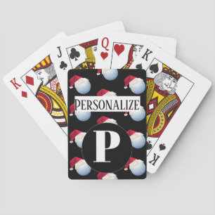 Custom Monogram Initial Golf Playing Cards