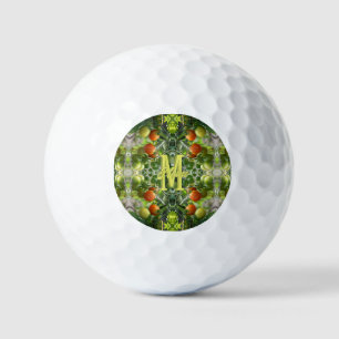 Custom Monogram Initial Name Cherry Tomatoes Golf Balls