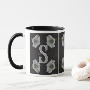 Custom Monogram Initial Name Morning Glory Mug