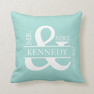 Custom Monogram Keepsake Wedding Pillow