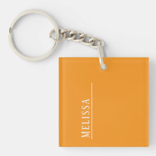 Custom Monogram Keychain in Elegant Colours