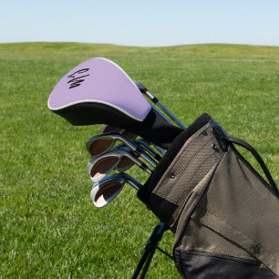 Custom Monogram Lavender Golf Head Cover