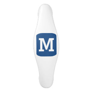 Custom Monogram Letter Your Initial Designer Ceramic Cabinet Pull