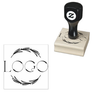 Custom Monogram Logo Business branding Rubber Stamp