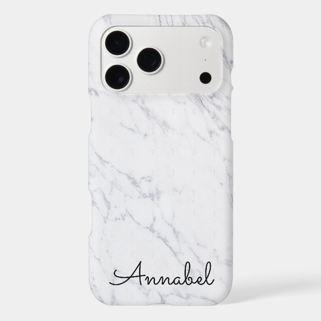 custom monogram marble chic trendy (Back)
