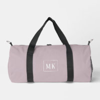 Custom monogram, mauve all over