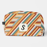 Custom Monogram Modern Retro 70s Geometric
