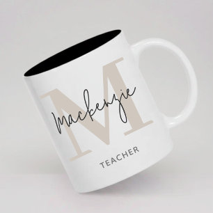 Custom Monogram Mug Graduation Gift for Her Him