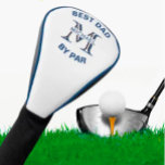 Custom Monogram Name Best Dad by Par   Golf Head Cover<br><div class="desc">This unique golf head cover is special -- features a unique layering of the monogram -- look closely and you will see three colours, which gives it the feeling of depth. Personalised additionally with his first name -- and the message: Best Dad by Par. Also would be perfect as father's...</div>