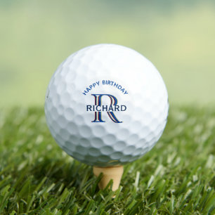 Custom Monogram Name Birthday Golf Balls