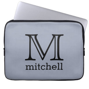 Custom Monogram, Name & Colour laptop sleeves