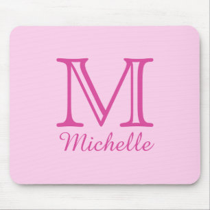 Custom Monogram, Name & Colour mousepad