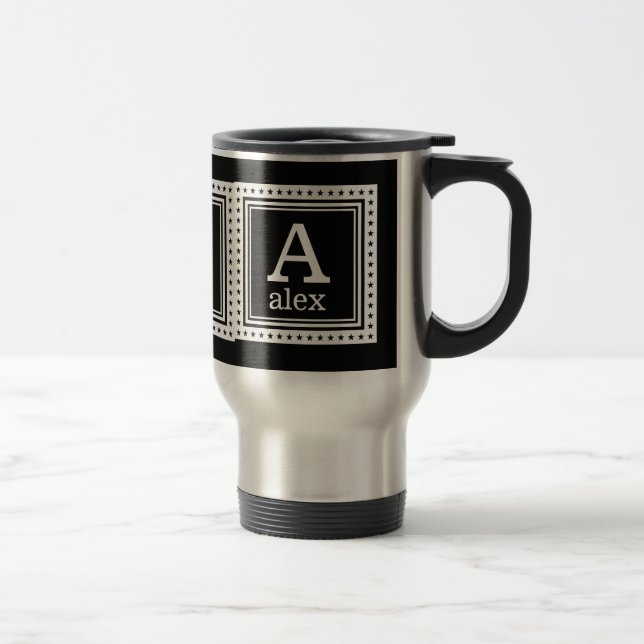 Custom monogram, name & colour mugs (Right)