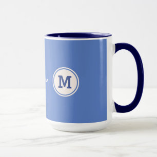 Custom monogram, name & colour mugs