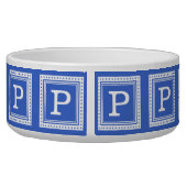 Custom monogram, name & colour pet bowls (Back)