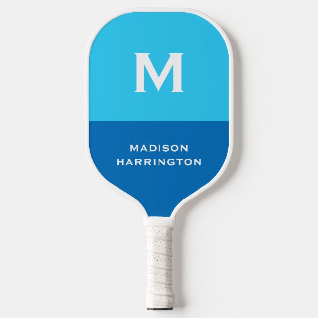 Custom Monogram, Name & Colour Pickleball Paddle (Front)
