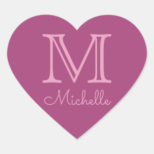 Custom Monogram, Name & Colour stickers