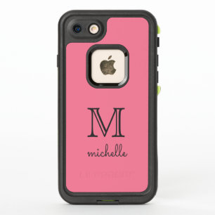 Custom monogram, name & colour waterproof cases