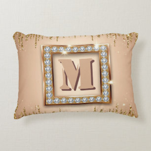 Custom Monogram Name Design ✨ Decorative Cushion