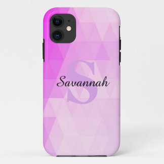 Custom Monogram Name Geometrical iPhone 11 Cases
