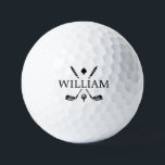 Custom Monogram Name Golf Clubs Ace Classic Balls<br><div class="desc">Custom Monogram Name Golf Clubs Ace Blue Golf Balls. Personalize your name and all graphic colors for a completely unique golf lover's gift.</div>