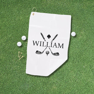Custom Monogram Name Golf Clubs Ace Golf Balls Golf Towel