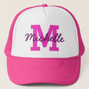 Custom monogram & name hat