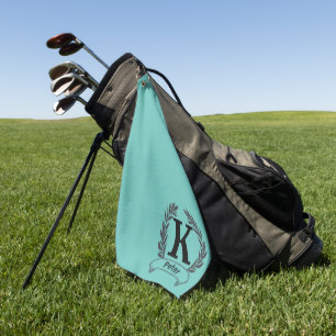 Custom Monogram Name or Logo,  Personalized Golf Towel