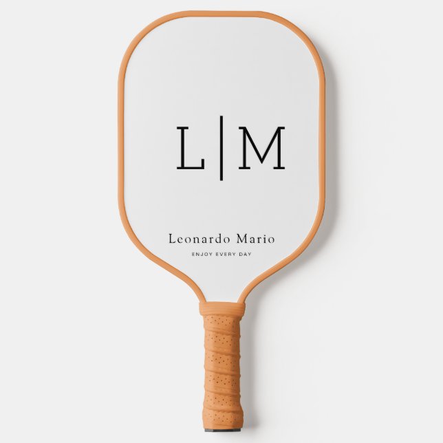 Custom Monogram Name  Pickleball Paddle (Front)