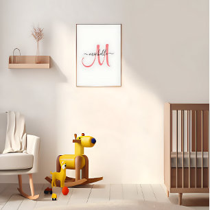 Custom Monogram Name Print   Chic 8"x10" Wall Art