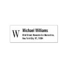 Custom Monogram Name Professional Return Address