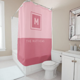 Custom Monogram & Name Shower Curtain
