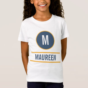 Custom monogram name text template T-Shirt
