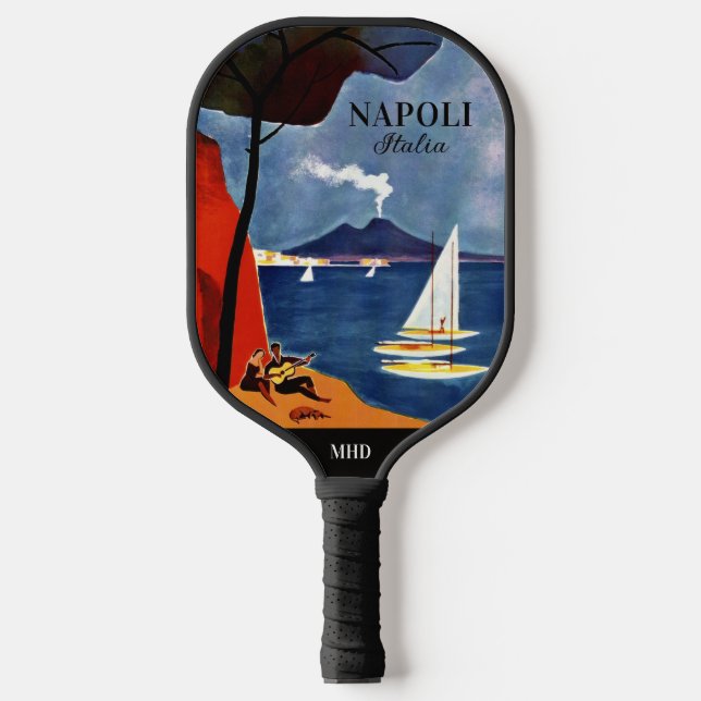 Custom monogram Napoli (Naples) Pickleball Paddle (Front)