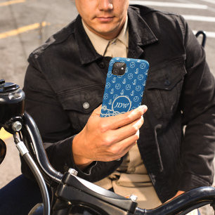 Custom Monogram Nautical iPhone Case