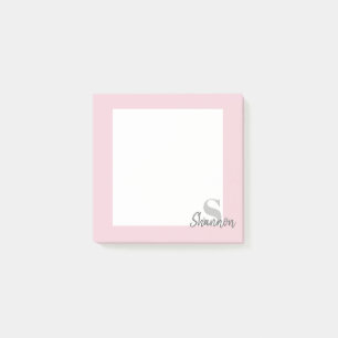 custom monogram personalised post-it notes