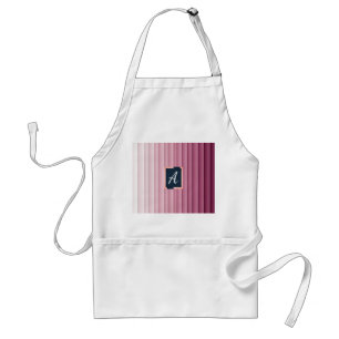 Custom Monogram Pink Gradient Vertical Budget Tote Standard Apron