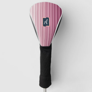 Custom Monogram Pink Gradient Vertical Golf Head Cover