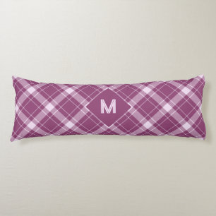 Custom Monogram Plaid / Tartan Pattern Body Cushion