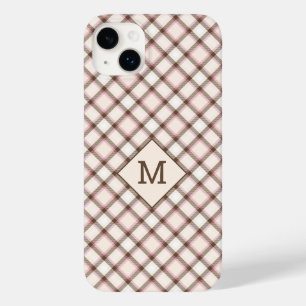 Custom Monogram Plaid / Tartan Pattern Case-Mate iPhone 14 Plus Case