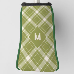 Custom Monogram Plaid / Tartan Pattern Golf Head Cover